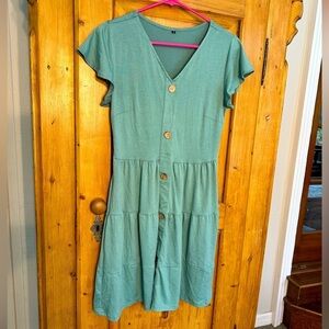 Basic Woman’s Dress Size Small Sage Green